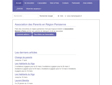 Tablet Screenshot of mamanaparis.fr